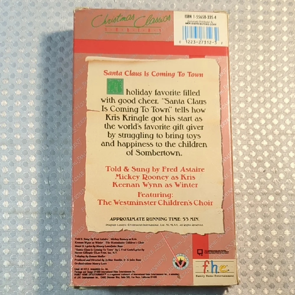 Vintage Christmas Classics VHS Tape